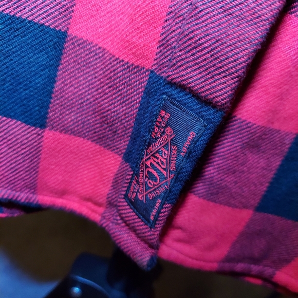 Polo Ralph Lauren Thick Lumberjack Flannel Button Down Red - Picture 3 of 4